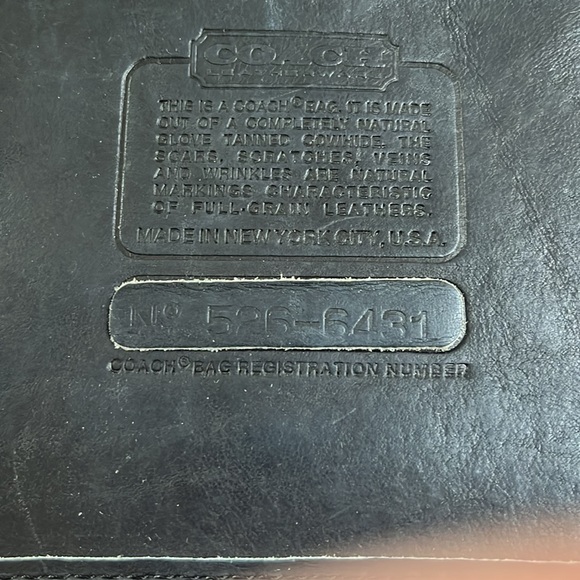 Coach Vintage New York Bonnie Cashin Slim Satchel Black 9425 - Picture 11 of 11